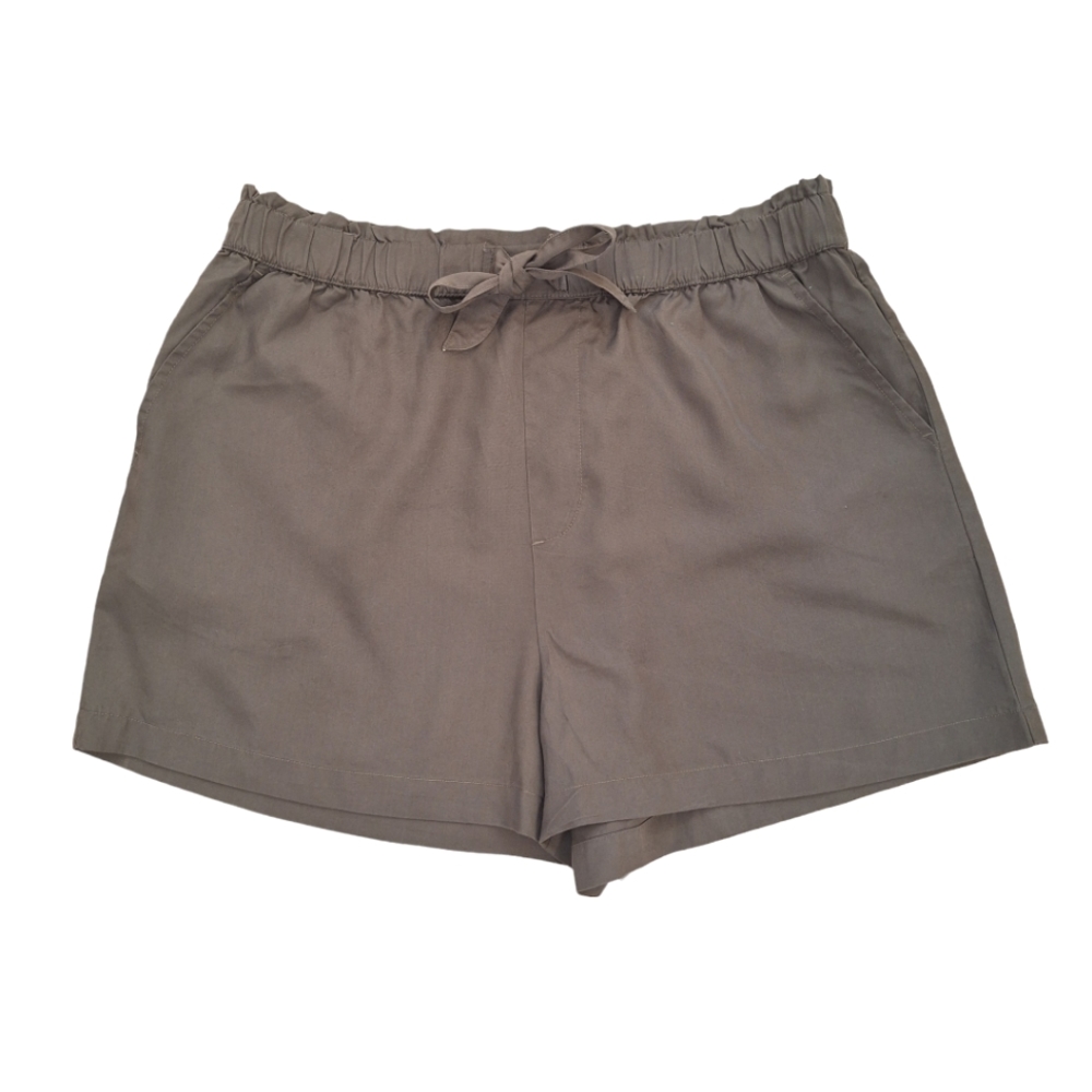 Lucky Brand Lyocell Olive Green Drawstring Waist Pull On Casual Shorts szL